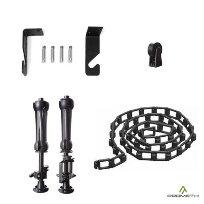 Kit Portafondo: Mensula Simple + Expansores + Cadena + Pesa